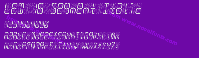 LED 16 Segment ItalicPreview