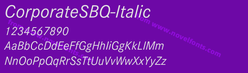 CorporateSBQ-ItalicPreview