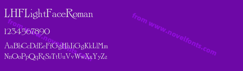 LHFLightFaceRomanPreview