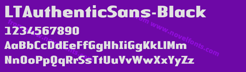 LTAuthenticSans-BlackPreview