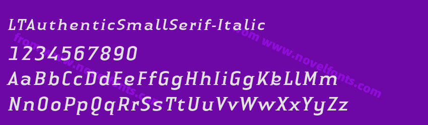 LTAuthenticSmallSerif-ItalicPreview