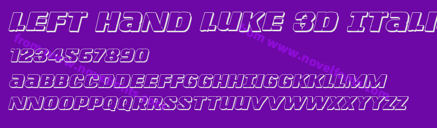 Left Hand Luke 3D ItalicPreview