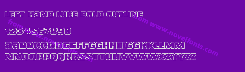 Left Hand Luke Bold OutlinePreview