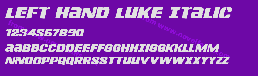 Left Hand Luke ItalicPreview