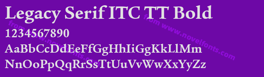 Legacy Serif ITC TT BoldPreview