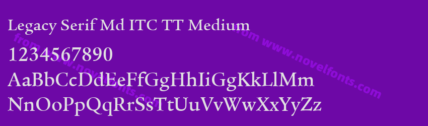 Legacy Serif Md ITC TT MediumPreview