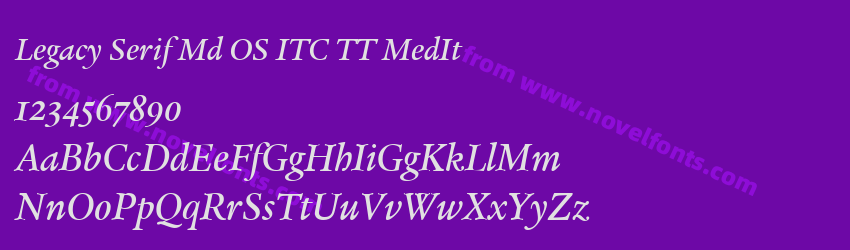 Legacy Serif Md OS ITC TT MedItPreview