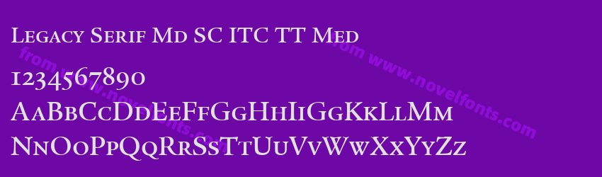 Legacy Serif Md SC ITC TT MedPreview