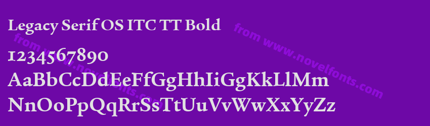 Legacy Serif OS ITC TT BoldPreview