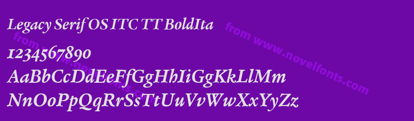 Legacy Serif OS ITC TT BoldItaPreview