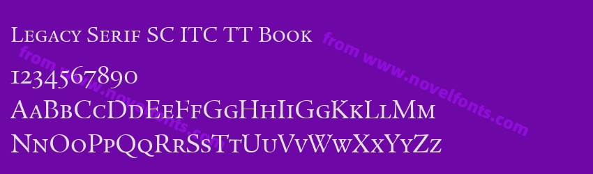 Legacy Serif SC ITC TT BookPreview