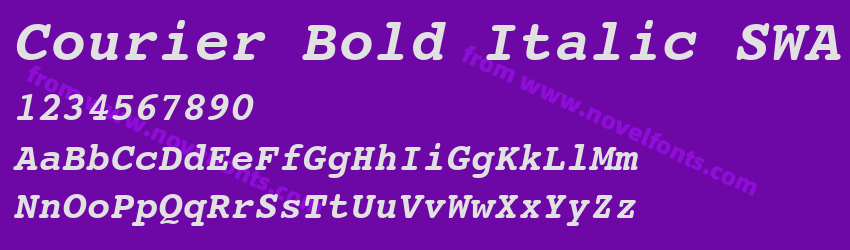 Courier Bold Italic SWAPreview