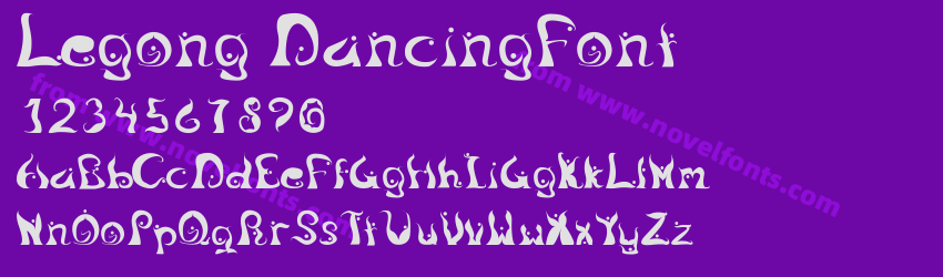 Legong DancingFontPreview