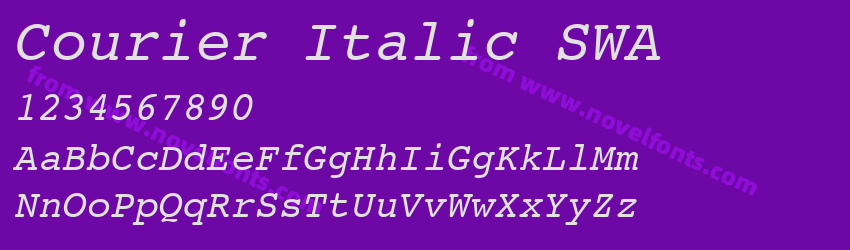 Courier Italic SWAPreview