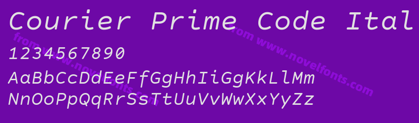 Courier Prime Code ItalicPreview