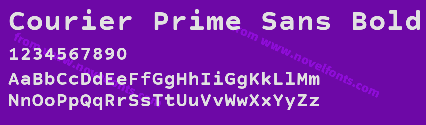 Courier Prime Sans BoldPreview