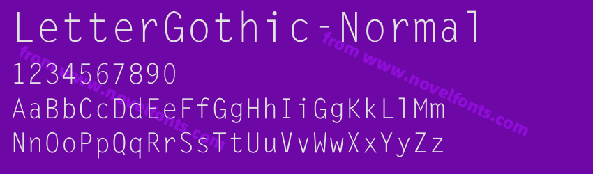 LetterGothic-NormalPreview