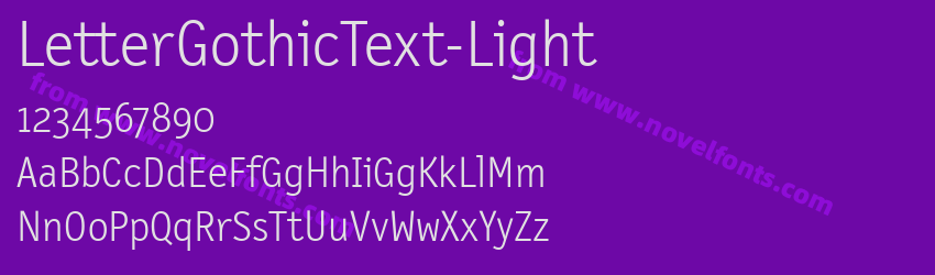 LetterGothicText-LightPreview