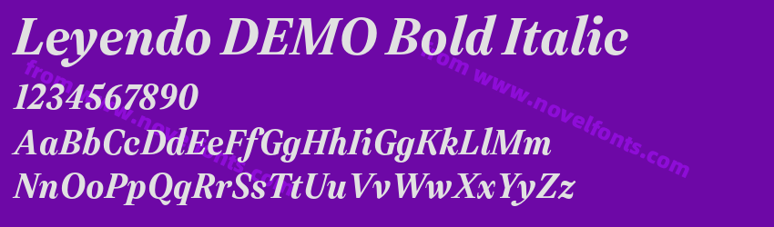 Leyendo DEMO Bold ItalicPreview