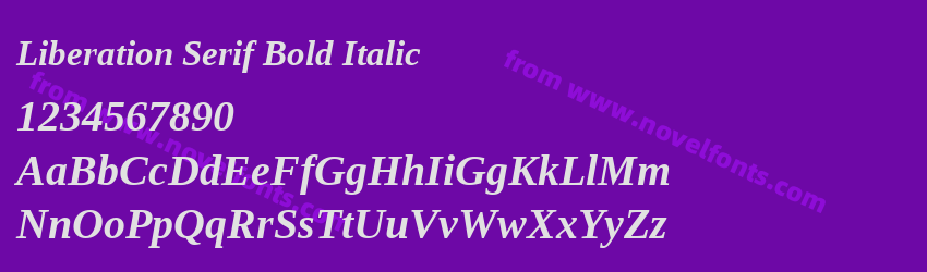 Liberation Serif Bold ItalicPreview