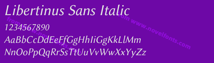 Libertinus Sans ItalicPreview