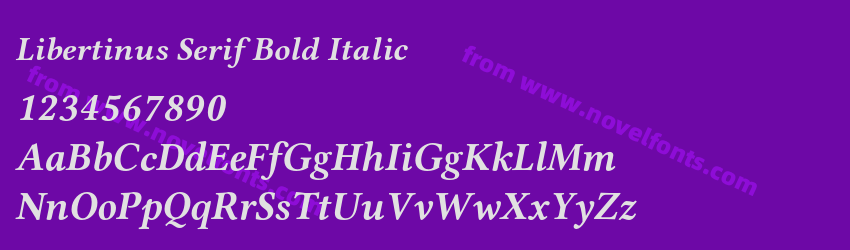 Libertinus Serif Bold ItalicPreview