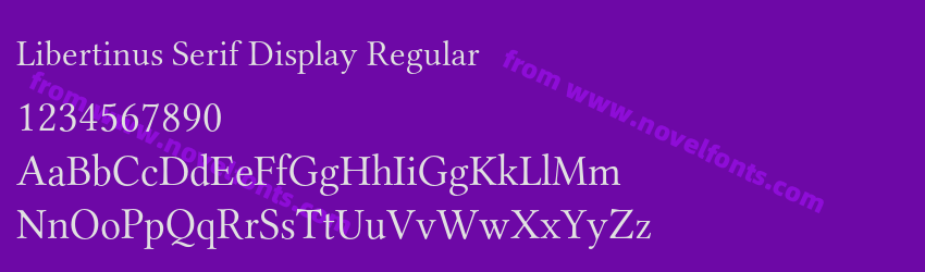 Libertinus Serif Display RegularPreview