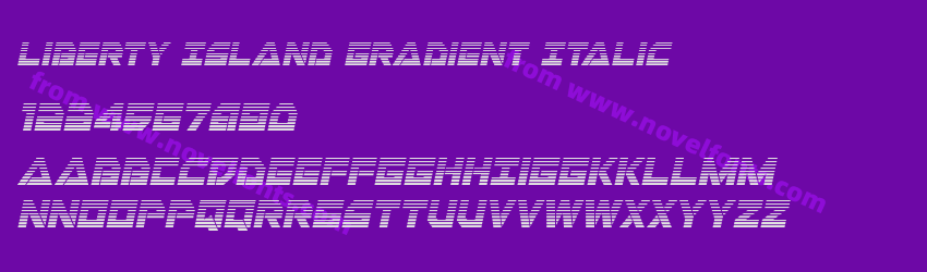 Liberty Island Gradient ItalicPreview