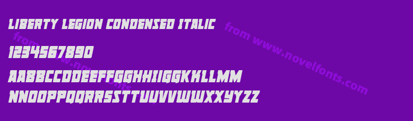 Liberty Legion Condensed ItalicPreview