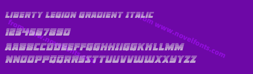 Liberty Legion Gradient ItalicPreview