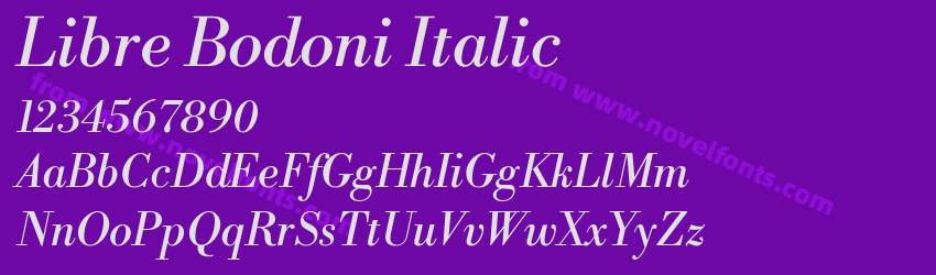 Libre Bodoni ItalicPreview