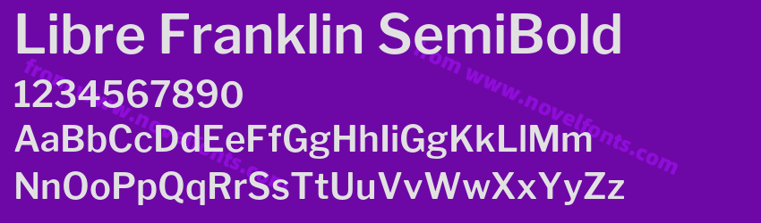 Libre Franklin SemiBoldPreview