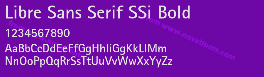 Libre Sans Serif SSi BoldPreview