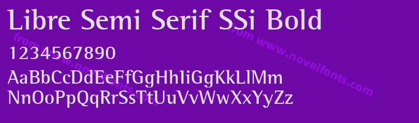 Libre Semi Serif SSi BoldPreview