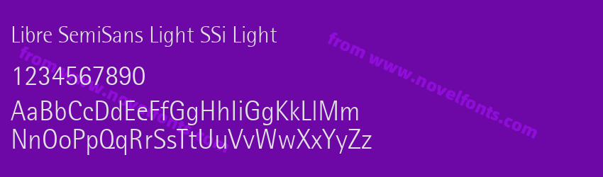 Libre SemiSans Light SSi LightPreview