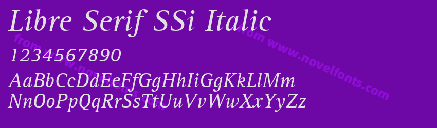 Libre Serif SSi ItalicPreview