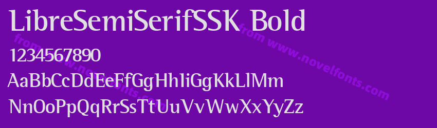 LibreSemiSerifSSK BoldPreview