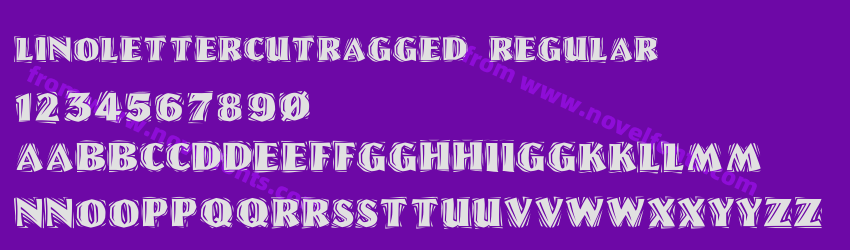 LinoLetterCutRagged RegularPreview