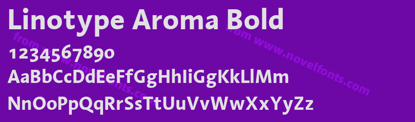 Linotype Aroma BoldPreview