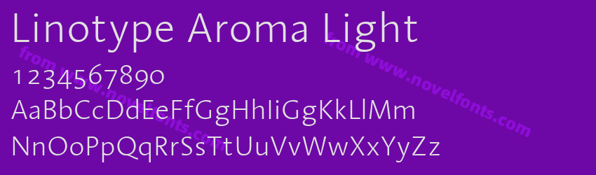 Linotype Aroma LightPreview