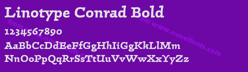 Linotype Conrad BoldPreview