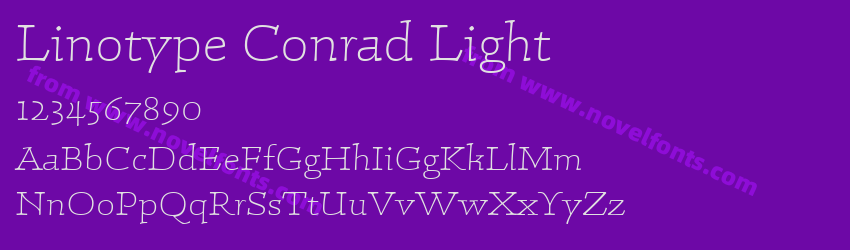 Linotype Conrad LightPreview