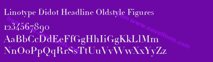 Linotype Didot Headline Oldstyle FiguresPreview