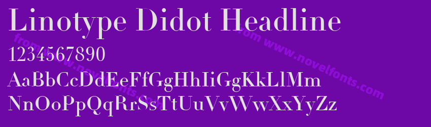 Linotype Didot HeadlinePreview