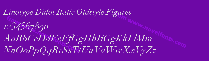 Linotype Didot Italic Oldstyle FiguresPreview