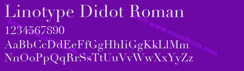 Linotype Didot RomanPreview