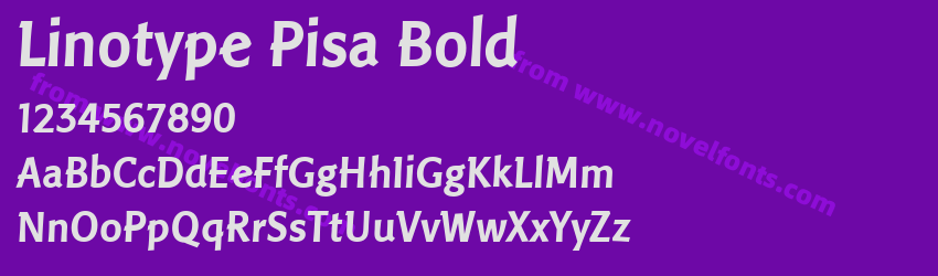 Linotype Pisa BoldPreview