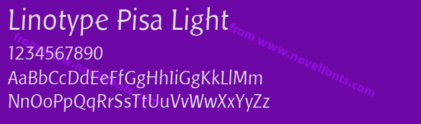 Linotype Pisa LightPreview