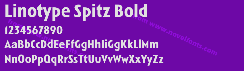 Linotype Spitz BoldPreview