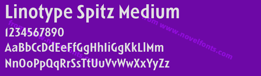 Linotype Spitz MediumPreview